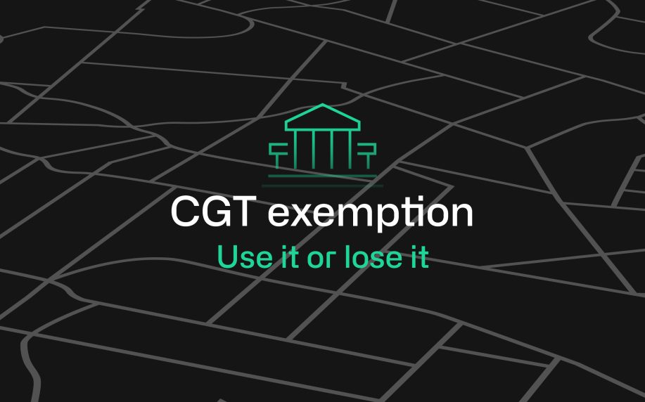 CGT exemption title