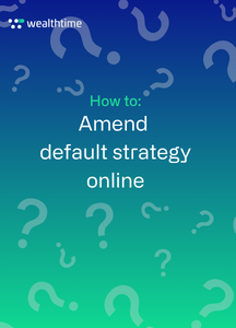 How to Amend default strategy online - Title