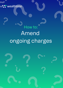 How to Amend ongoing charges - Title